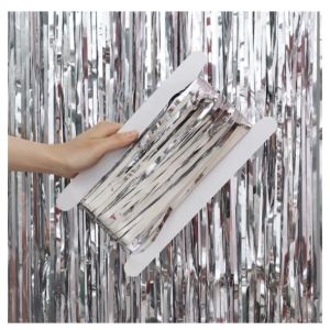 Party Backdrop Curtain Metallic Foil Fringe Birthday Wedding Party Decoration Shimmer Photo Backdrop