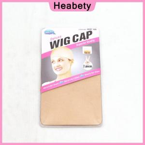 Heabety 2 Pieces Pack Wig Cap Hair Net For Weave Hairnets Wig Nets Stretch Mesh Cap For Making Wigs Free Size Wig Accessories Tools
