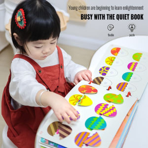 30 Halaman Buku Sibuk Kanak-Kanak Pembelajaran Awal Buku Pelekat Prasekolah Boleh Digunakan Semula untuk 3 Tahun