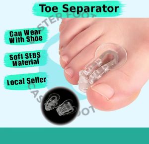 2pieces=1pair Big Foot Bone Care Tools Thumb Hallux Valgus Silicone Bunion Corrector Overlap Separators Toe Orthosis Clip Pads