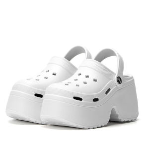 9CM EVA Heeled Wedge Sandal For Women Fashion Thick Bottom Slippers Lightweight Sandals Women Beach Thick Soled Sandals