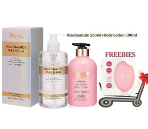 Sakura Niacinamide Pure Serum & Body Lotion Moisturizes Whiteing For All Sxin Types