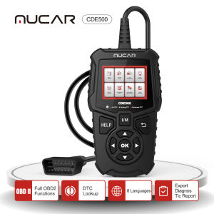 MUCAR CDE500 OBD2 Scanner car Check Engine Car diagnostic scanner Code Reader with Lifetime Upgrade Car Diagnostic Scanner EOBD Clean Code Diagnostic Tool