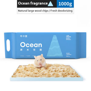 【SG SELLER】Bucatstate 1000g Hamster Low Dust Deodorization Sawdust Wood Shavings Sawdust Animals Hamsters Guinea Pigs Bedding Breeding