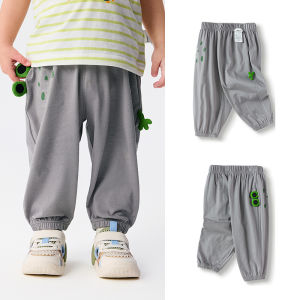 Balabala กางเกงสำหรับเด็กทารกกางเกงเด็กชายเด็กหญิงยาวกางเกงลำลอง2025ใหม่ฤดูร้อนบางน่ารักอินเทรนด์