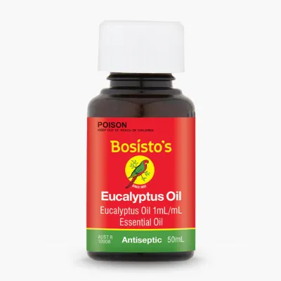 [SG Ready Stock] Bosistos 100% Pure Eucalyptus Essential Oil (50mL / 175mL / 500mL) - Aromatherapy Liquid for Diffuser Sinus Congestion & Natural Cleaning (Made in Australia)