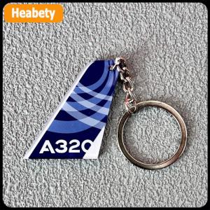 【2-3 days delivery】 1 Piece Both Sides Print Acrylic Airline Pattern Vertical Tail Car Tag Key Accessories Aviation Keychain Backpack Pendant