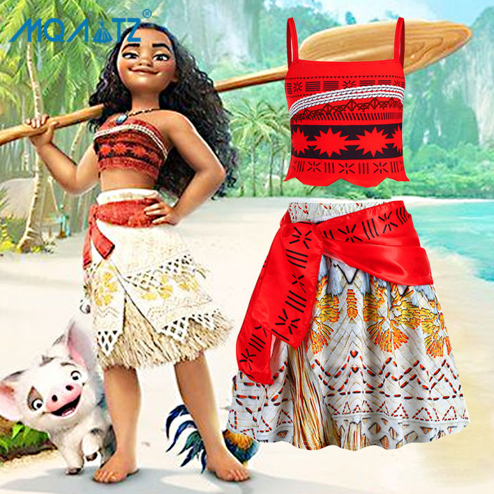 Baby Moana Moana Costume Girl 3pcs Set Moana Costume For Kids Girl 10 Year  Old Princess