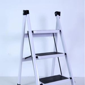 Mengduofu Ladder Household Folding Stair Thick Carbon Steel Herringbone Ladder Stool Indoor Small Ladder Multi-Functional Climbing Flower Stand Ladder