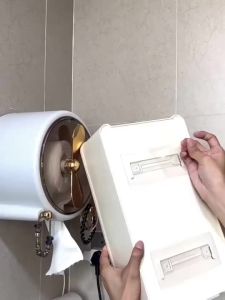 Lemari Plastik Kamar Mandi Dinding Aesthetic Kabinet Kamar Mandi Tertutup Rak Kamar Mandi