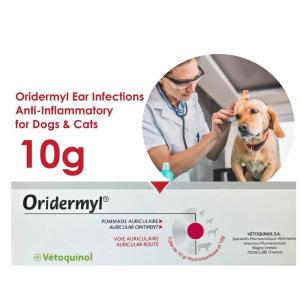 Oridermyl Pet Ear Cleaner - Cat & Dog Ear intectlon / Ear Mite - Ear Cleaner Ear Drop/10g