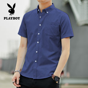 PLAYBOY Fashion Mens Casual Shirt Type Business Mens T-Shirts For Men