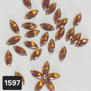 Hạt kết lá me có lỗ các size 5*10mm 7*15mm 9*20mm nhiều màu nguyên liệu đính kết trang phục