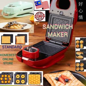 New:Electric Sandwich Maker Waffle Maker Mini Grilling Panini Baking Plates Toaster Breakfast Machine For Home House