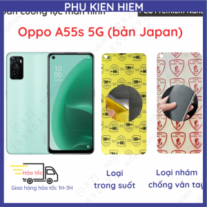 Dán cường lực màn hình Oppo A55S 5G (bản Japan) nano dẻo trong suốt nhám chống vân tay bảo vệ mắt
