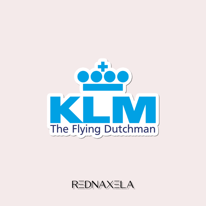Stiker Vinyl KLM Royal Dutch Airlines 2 Stiker Koper Travel Sticker ...