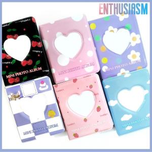 【Enthusiasm】🌟🌟【Hot Sale】🎈 Cute Photo Album 3 Inch Love Heart Hollow Picture Storage Case Kpop Card Binder Name Card Book Photocard Holder 36 Pockets