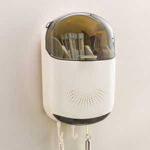 Household Storage Box with Lid Compartment and Dustproof