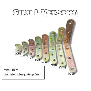 2 pcs Siku L Lemari Rak Verseng 8X8 10X10