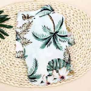 Baju Anjing Kucing | Kostum Kaos Kemeja Hawaii Aloha | Pet Aloha Hawai Shirt Clothes - T-Shirt Dengan Berbagai Motif Lucu Untuk Anjing dan Kucing - Baju Lucu Kucing Anjing Kemeja Flanel Motif Pantai Santai - Kemeja Pantai Anjing