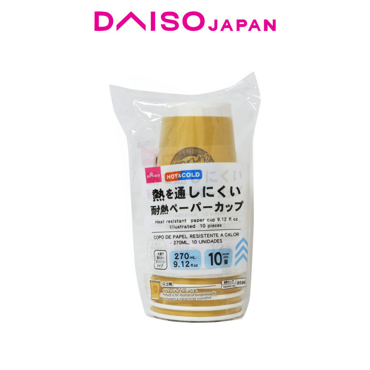 Daiso Disposable Paper Cups (9oz, 10 pieces) | Lazada PH