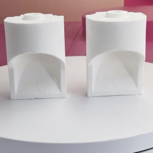 New Dental Lab Casting Quartz Crucible HoodedQuartz Zirconia Centrifugal Casting Crucible Hooded