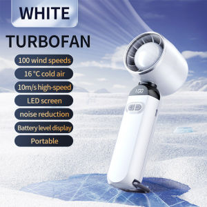 Original UME Rechargeable GF06 Turbo Fan with Digital LED Display and 199 Wind Speed Handheld Fan