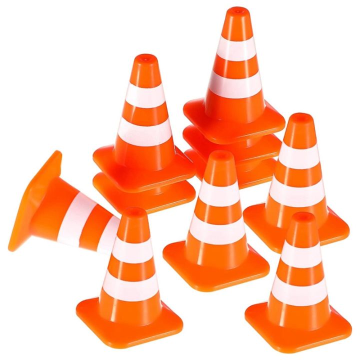 Mini Traffic Cones 10Pcs Miniature Road Cones Construction Cones Set ...