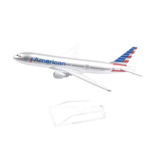 2025JASON TUTU 16cm American Boeing 777 Aircraft Model Planel Airplane Diecast Metal 1/400 Scale Planes