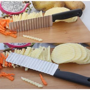 Dao cắt lát sóng củ quả - dao cắt tạo hình lượn sóng trang trí đẹp mắt cho thực phẩm -Aeneas Shop