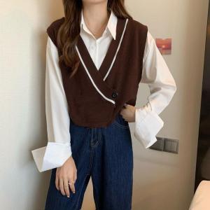 IOS SHOP ABRIANA ROMPI VEST KNIT WANITA FASHION KOREAN STYLE