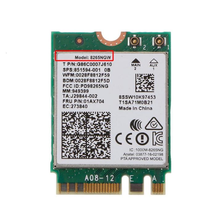 Không dây băng tần kép AC 8265 8265ac NGFF Wifi thẻ dùng cho Intel ...