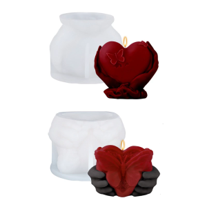 Heart Shape Silicone Molds for Making Soap Home Decoration Heart Shape Silicone Soap Molds for Epoxy Resin