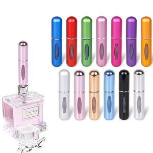 ❀PrettyFloral❀ 5ml Portable Mini Refillable Perfume Bottle With Spray Scent Pump Empty Cosmetic