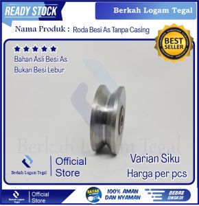 roda pintu pagar super besi as 8cm roda only tanpa casing sangat kuat