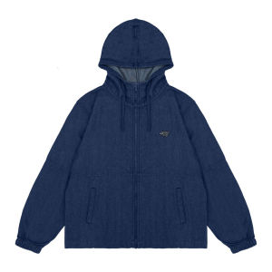 3Second Jaket Denim Pria Hoodie Relaxed Fit Katun Fort HP-C070225