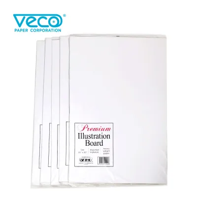 Veco Illustration Board Premium heavyweight w/plastic cover 3ply (Available sizes:1/81/4 & 1/2)5pcs