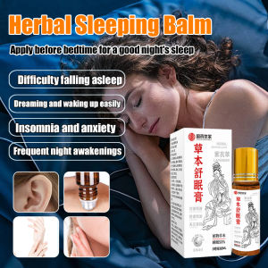 Sleep Essential Oil Roll-On For Adults/Herbal Sleep Balm/Stress Relief/Relaxation Aid For Home And Travel/For Men And Women/Support Restful Sleep