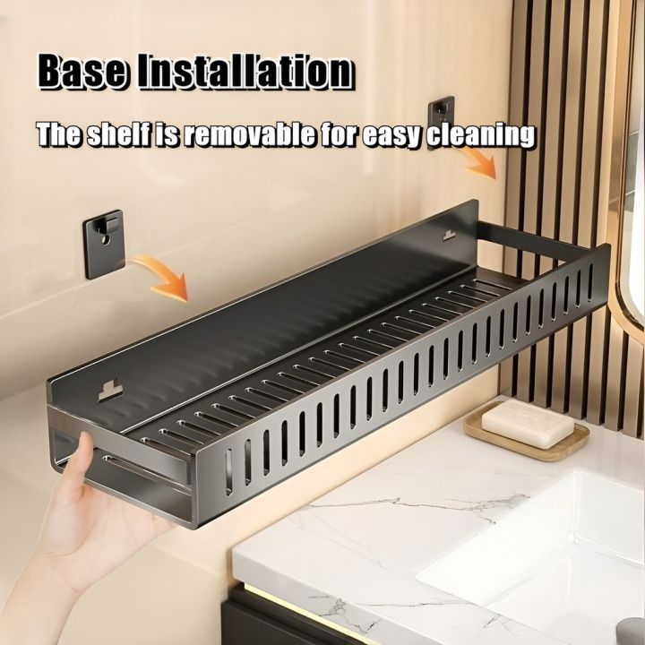 Punch-free%20Wall-mounted%20Bathroom%20Organizer%20Storage%20Rack%20Shampoo%20Holder%20Kitchen%20Spice%20Rack%20Waterproof%20-%20Image%203