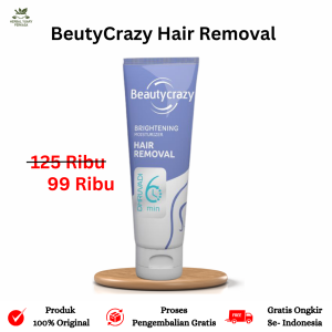Beauty Crazy Gel Pembersih Bulu Manis dengan Ekstrak Vitamin C - Perontok Bulu Manual Hemat Paket Tunggal