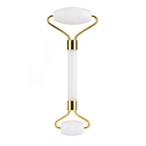 Natural jade roller Scraping massager set double head massage stick Facial facial beauty double head manual stick