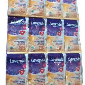 Harga 3 Renceng Lavenda lotion anti nyamuk isi 42 sachet