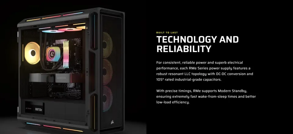 Itw Corsair PSU 750W Power Supply RM750e 80+ Gold Fully Modular