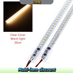 CHENJ Đèn thanh LED AC 220V độ sáng cao đèn LED 2835 có kẹp chiều dài 30cm 40cm dải đèn cứng 72 bóng LED tiết kiệm điện