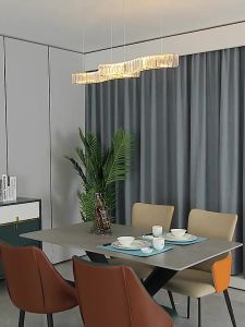 Nordic Crystal Pendant Light Kitchen Bar Table Hanging Lamp Led Modern Decorative Dining Room Chandelier Light Ceiling