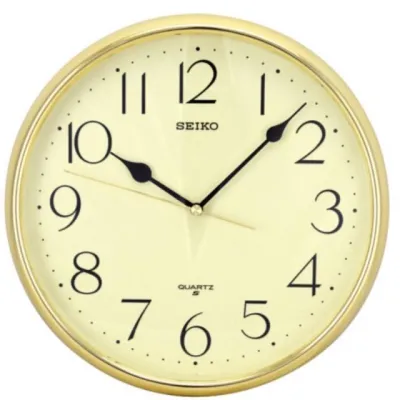 SEIKO CLOCKS นาฬิกาแขวนไชโก้ 11นิว ของแท้ นาฬิกาแขวนผนัง รุ่น QXA001G (รับประกัน:1 ปี)