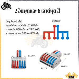 ตัวต่อสายไฟ  เต๋าต่อสาย ตัวอุปกรณ์เหนียว แข็งแรง ทนต่อการกัดกร่อน ผลิตจากวัสดุกันไฟลาม  เชื่อมต่อสายไฟได้หลายชนิด