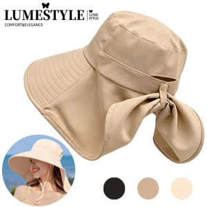 Extra Large Brim Sun Hat for Women – UV Protection with Neck Cape Face Cover Adjustable Bucket Hat for Outdoor Cycling Hiking Beach & Gardening
