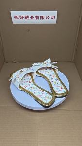 WomenS Summer Flat Outdoor Slippers With Bow Lightweight Versatile And Fashionable Slide Sandals