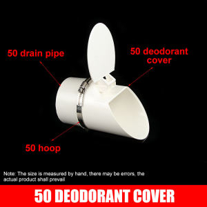 50/75/110mm PVC Anti-Odor & Insect-Proof Sewer Drain Cover with Self-Gravity Closure for Horizontal Pipes